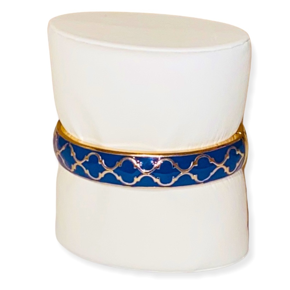 NWOT • Fornash • Enamel Hinge Bracelet • Lattice Design